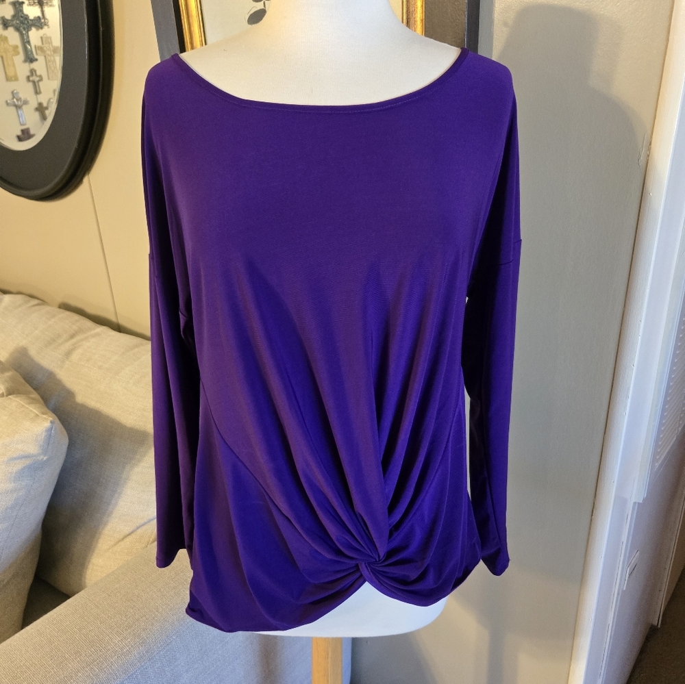 Liz McCoy Elegant Purple Women's Top 268